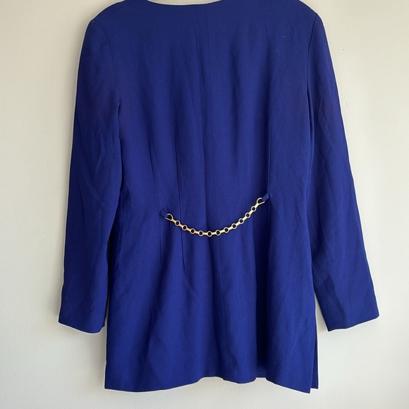 Liz Claiborne dresses - vintage jacket blazer  size 8 with golden buttons lined - Picture 3 of 4